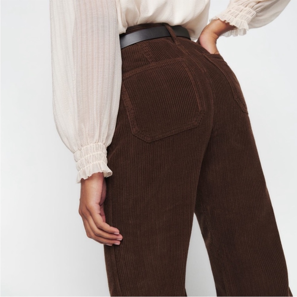 Reformation Brown Corduroy Flare Pants - Picture 4 of 6